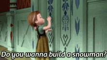 Do You Wanna Build A Snowman? - Froze GIF - Frozen Anna Do You Wanna Build A Snowman GIFs