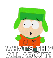 Whats This All About Kyle Broflovski Sticker - Whats This All About Kyle Broflovski South Park Stickers