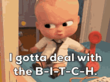Tim Boss Baby GIF - Tim Boss Baby I Gotta Deal With The Bitch GIFs