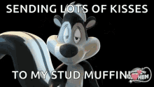 Blowing Kisses Pepe Le Pew GIF - Blowing Kisses Pepe Le Pew Blow Kiss GIFs