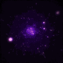 bit graphics galaxy purple glowing