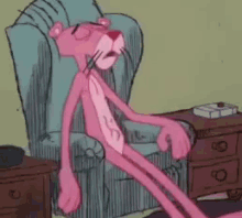 Pink Panther Hungry GIF - Pink Panther Hungry Sick GIFs