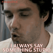 I Always Say Something Stupid Liam Payne GIF - I Always Say Something Stupid Liam Payne Esquire GIFs