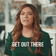 Get Out There Cecily Strong GIF - Get Out There Cecily Strong Saturday Night Live GIFs