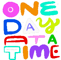 One Day At A Time Recover Sticker - One Day At A Time Recover Recovery Stickers