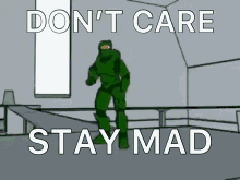 Dont Care Stay Mad Halo GIF - Dont Care Stay Mad Halo Masterchef GIFs