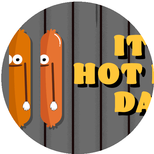 Hot Dog Day Happy Hot Dog Day Sticker - Hot Dog Day Happy Hot Dog Day National Hot Dog Ay Stickers