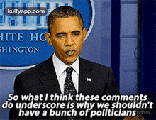 Ite Hobhingtonso What I Think These Commentsdo Underscore Is Why We Shouldn'Thave A Bunch Of Politicians.Gif GIF - Ite Hobhingtonso What I Think These Commentsdo Underscore Is Why We Shouldn'Thave A Bunch Of Politicians Barack Obama Person GIFs