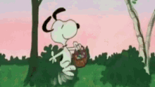Pasqua Buona Pasqua Auguri Di Buona Pasqua Peanuts Snoopy Uova Di Pasqua GIF - Easter Happy Easter Snoopy GIFs
