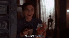 Maggie Gyllenhaal I Brought You These GIF - Maggie Gyllenhaal I Brought You These GIFs