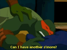Tmnt Michelangelo GIF - Tmnt Michelangelo Can I Have Another Smore GIFs