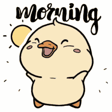 morning chick happy smile happy morning