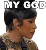 My God Cardi B Sticker - My God Cardi B Omg Stickers