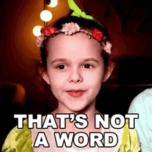 Thats Not A Word Claire Crosby GIF - Thats Not A Word Claire Crosby Claire And The Crosbys GIFs