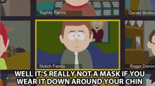 Well Its Really Not A Mask If You Wear It Down Around Your Chin Its A Chin Diaper GIF - Well Its Really Not A Mask If You Wear It Down Around Your Chin Its A Chin Diaper Stephen Stotch GIFs