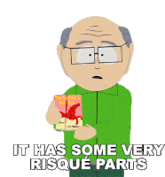 It Has Some Very Risque Parts Mr Garrison Sticker - It Has Some Very Risque Parts Mr Garrison South Park Stickers
