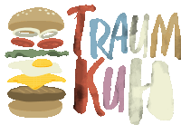 Traumkuh Burger Sticker - Traumkuh Burger Poutine Stickers
