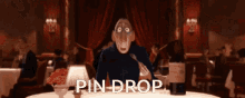 Pin Drop Pen Drop GIF - Pin Drop Pen Drop Anton Ego GIFs