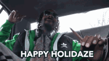 Happy Holidaze 420 GIF - 420 Snoopdog Happy Holidays GIFs