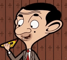 Mr Bean Pizza GIF - Mr Bean Pizza Benestad GIFs
