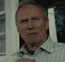 Clint Eastwood Grimacing - Grantorino GIF - Grimace Clint Eastwood Gran Torino GIFs