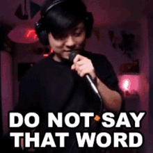 Do Not Say That Word Stanley Li GIF - Do Not Say That Word Stanley Li Djravine GIFs