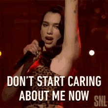 Dont Start Caring About Me Now Dua Lipa GIF - Dont Start Caring About Me Now Dua Lipa Dont Start Now Song GIFs