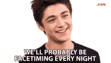Well Probably Be Facetiming Every Night Asher Angel GIF - Well Probably Be Facetiming Every Night Asher Angel Facetiming GIFs