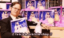 Dwight Schrute Falala GIF - Dwight Schrute Falala Christmas GIFs
