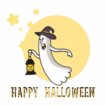 happy halloween spooky ghost trick or treat halloween