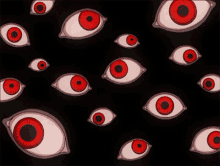 Red Eyes Anime Creep Eyes GIF - Red Eyes Anime Creep Eyes GIFs