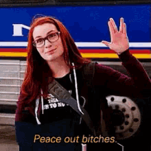 Peace Out Bitches GIF - Peace Out Bitches Bye GIFs