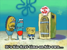Sponge Bob Its His First Timer GIF - Sponge Bob Its His First Timer Newbie GIFs
