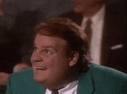 Chris Farley Shocked GIF - Confused Smile Frown - Discover & Share GIFs