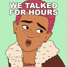 We Talked For Hours Derica GIF - We Talked For Hours Derica Fairfax GIFs
