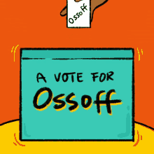 A Vote For Ossoff Ballot Box GIF - A Vote For Ossoff Ballot Box Ballot GIFs