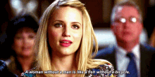 Glee Quinn Fabray GIF - Glee Quinn Fabray A Woman Without A Man GIFs