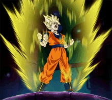 Goku Ssj GIF - Goku Ssj Powers Up GIFs