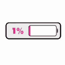 One Percent Low Battery GIF - One Percent Low Battery Battery Percent GIFs