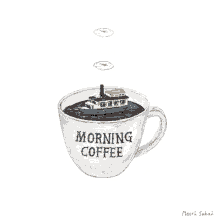 Wake Up Morning Coffee GIF - Wake Up Morning Coffee The Little Tug Boat That Could GIFs