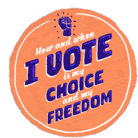 How And When I Vote My Choice Sticker - How And When I Vote My Choice My Freedom Stickers