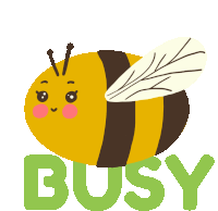 Busy Bee Sticker - Busy Bee Animal Stickers