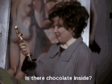 Lol Trophe GIF - Lol Trophe Is There Chocolate Inside GIFs