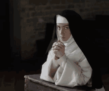 Nun Bored GIF - Nun Bored Prayer GIFs