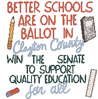 Better Schools Are On The Ballot Georgia Sticker - Better Schools Are On The Ballot Ballot Georgia Stickers