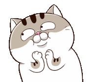 Ami Fat Cat Sticker - Ami Fat Cat Left Stickers