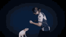 Dancing With A Dog Dance Moves GIF - Dancing With A Dog Dance Moves Dancing Dog GIFs