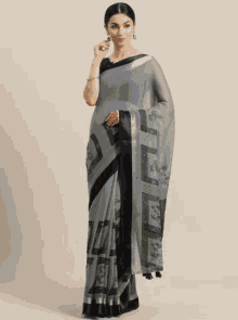 Indian Saree Saree Design GIF - Indian Saree Saree Design Indian Beauty GIFs