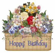 Happy Birthday Bouquet GIF - Happy Birthday Bouquet GIFs