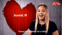 I Have Never Been On A Date Scarlett GIF - I Have Never Been On A Date Scarlett First Dates GIFs